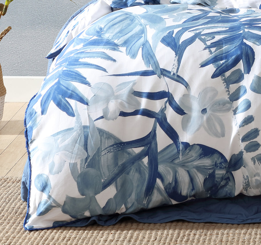 Atherton Quilt Cover Set Range Blue