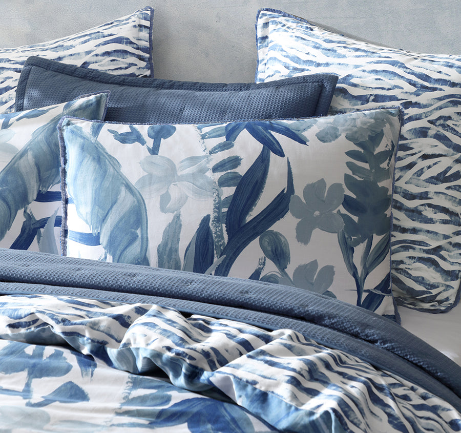 Atherton Quilt Cover Set Range Blue