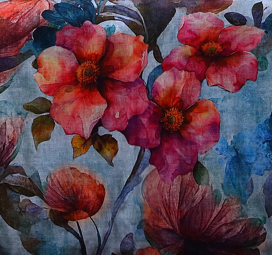 Azure Bloom Quilt Cover Set Range Multi