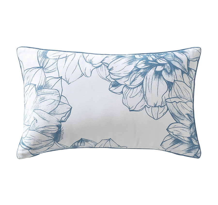 Belle 30x50cm Filled Cushion Steel