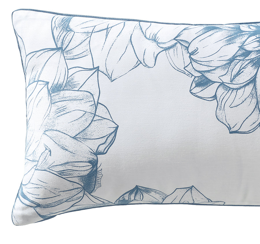 Belle 30x50cm Filled Cushion Steel