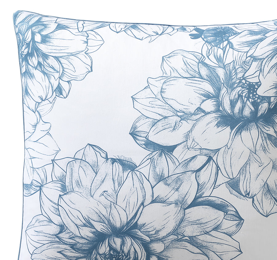 Belle European Pillowcase Steel