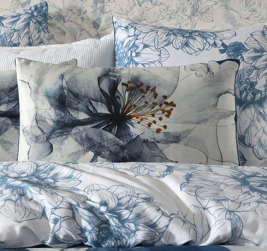 Belle Quilt Cover Set Range Steel