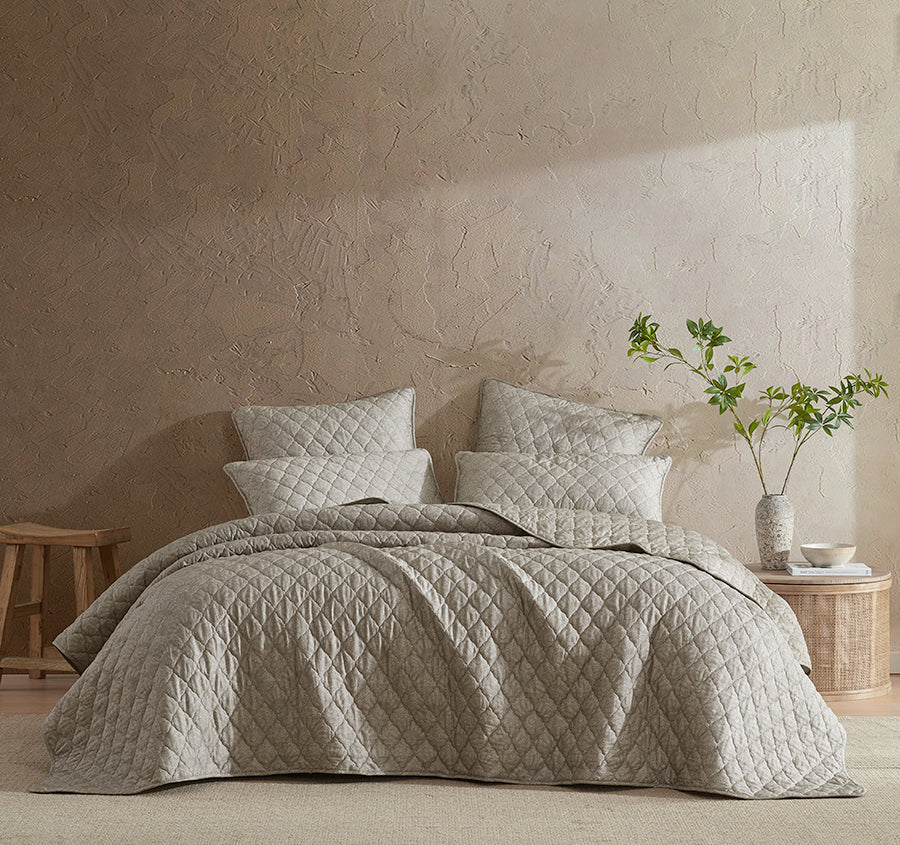 Blair Coverlet Set Range Taupe
