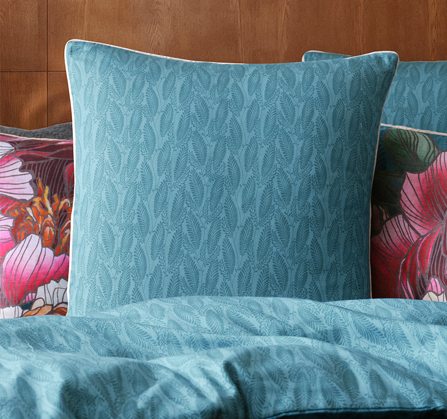 Bloomscape European Pillowcase Teal