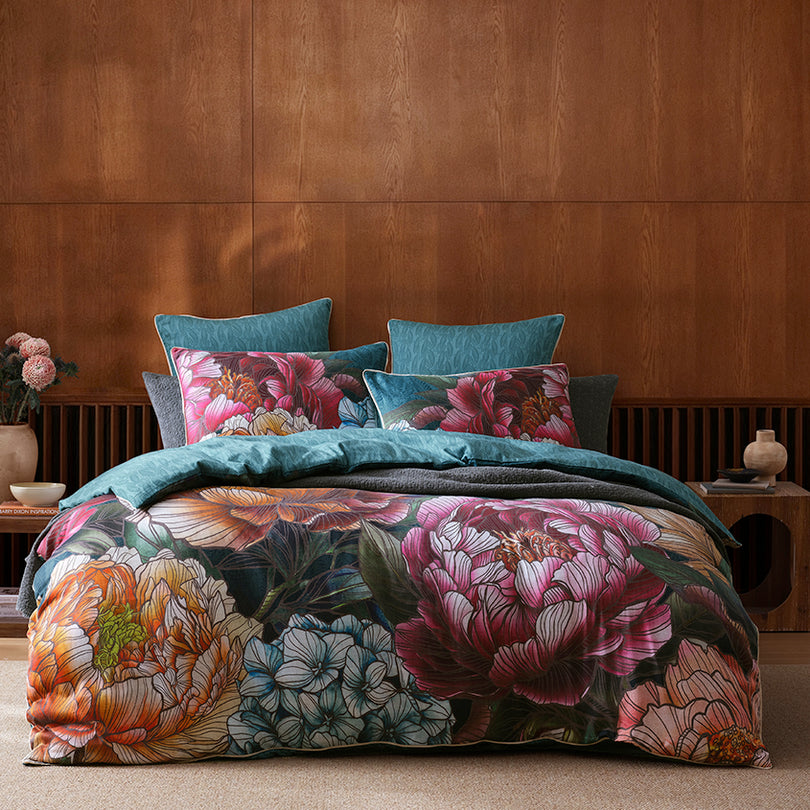 Bloomscape Quilt Cover Set Range Teal – Manchester Warehouse