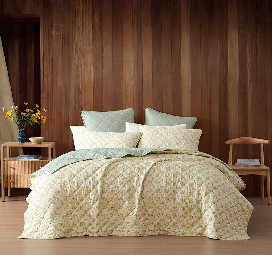 Brunswick Coverlet Set Range Yellow