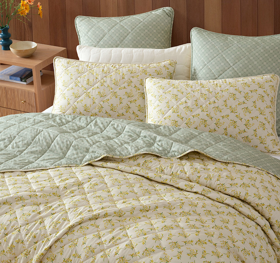 Brunswick Coverlet Set Range Yellow