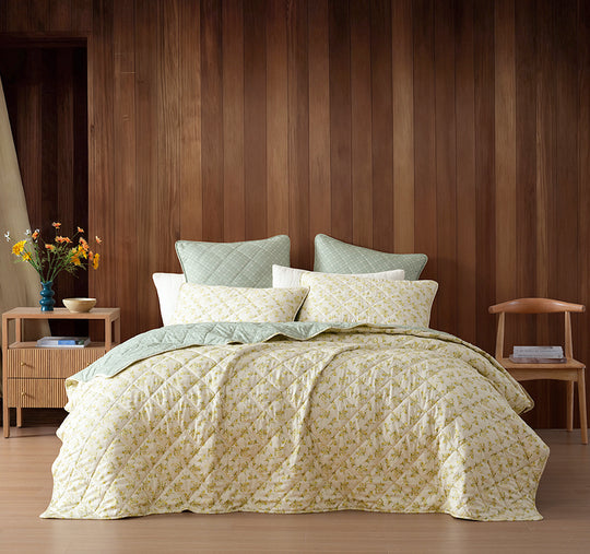 Brunswick Coverlet Set Range Yellow