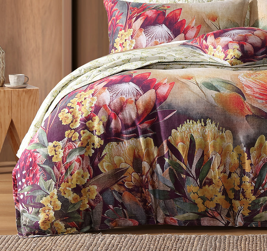Bunbury Quilt Cover Set Range Linen