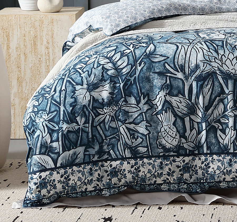 Chloris Quilt Cover Set Range Ink