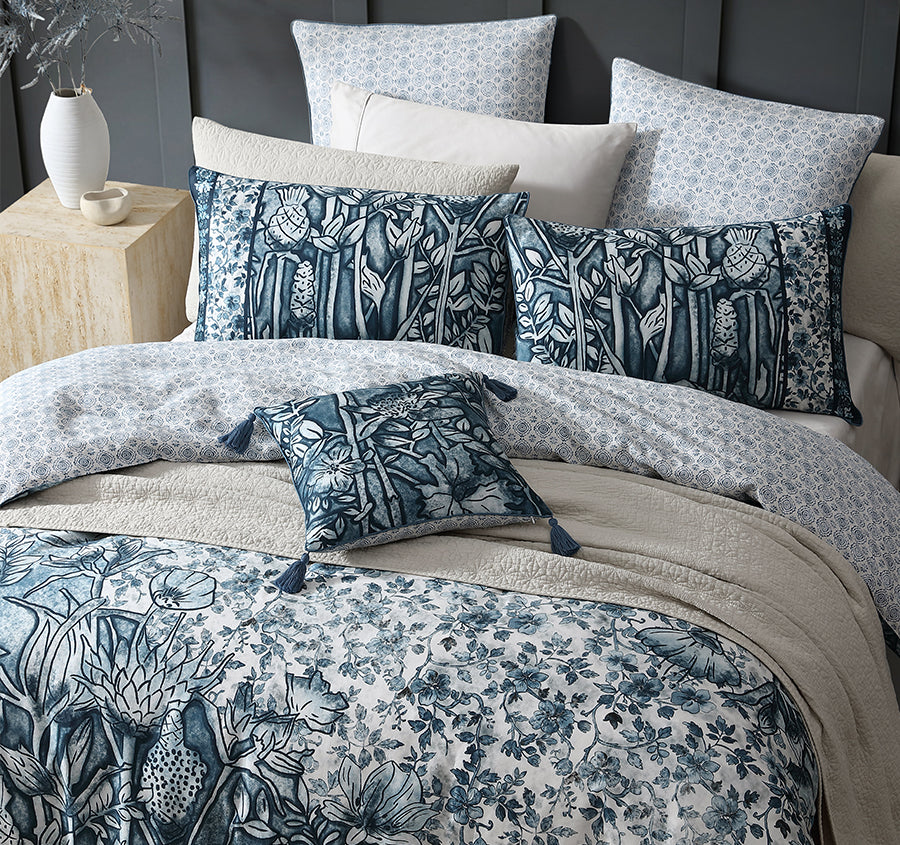 Chloris Quilt Cover Set Range Ink