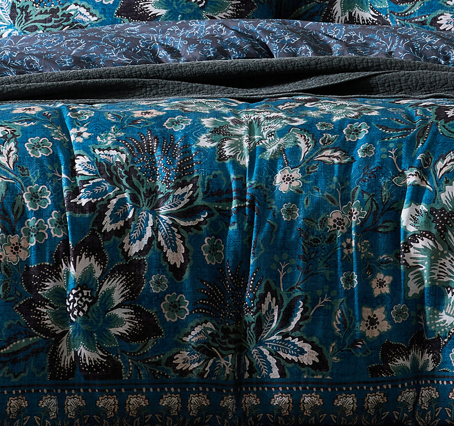 Cosette Quilt Cover Set Range Denim