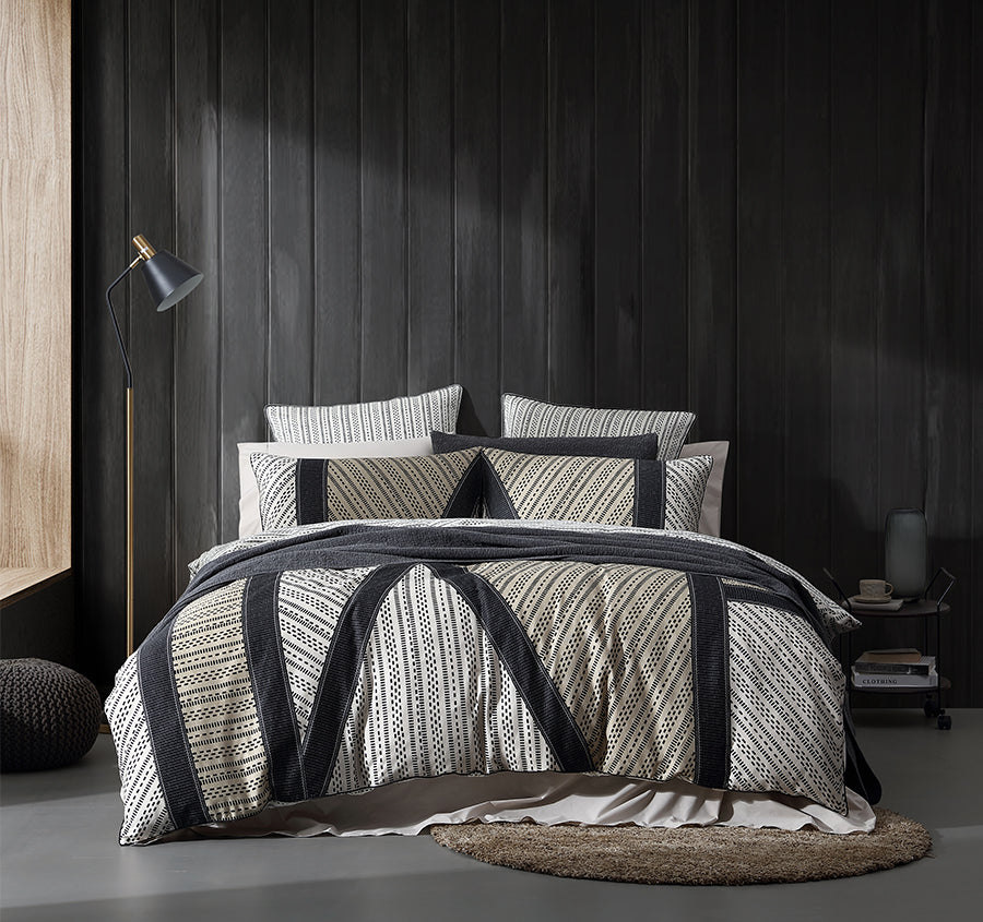 Davu Quilt Cover Set Range Stone