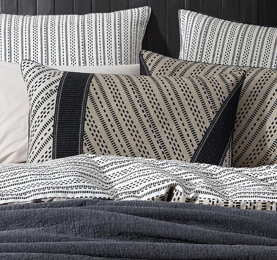 Davu Quilt Cover Set Range Stone