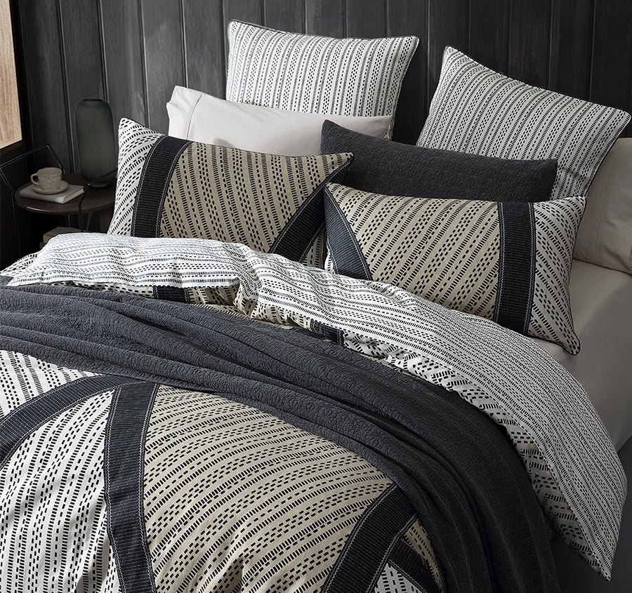 Davu Quilt Cover Set Range Stone