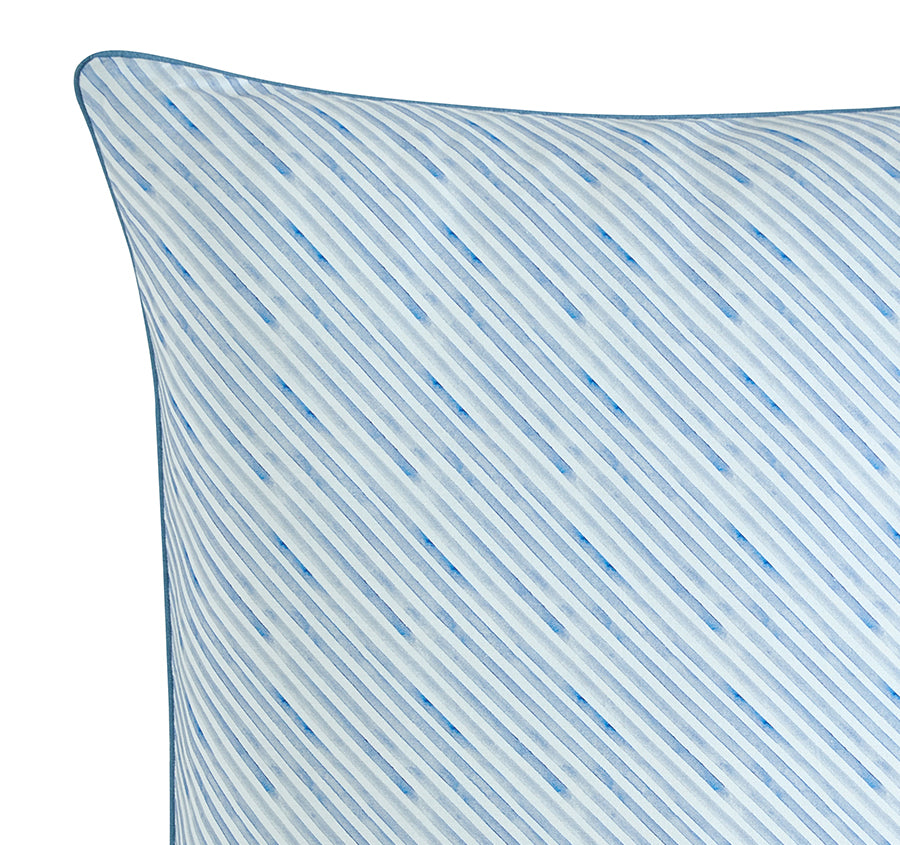 Delia European Pillowcase Blue