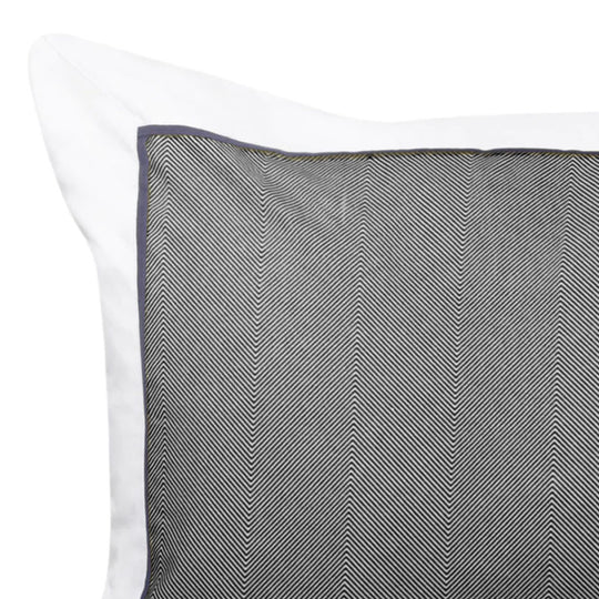 Essex European Pillowcase Charcoal