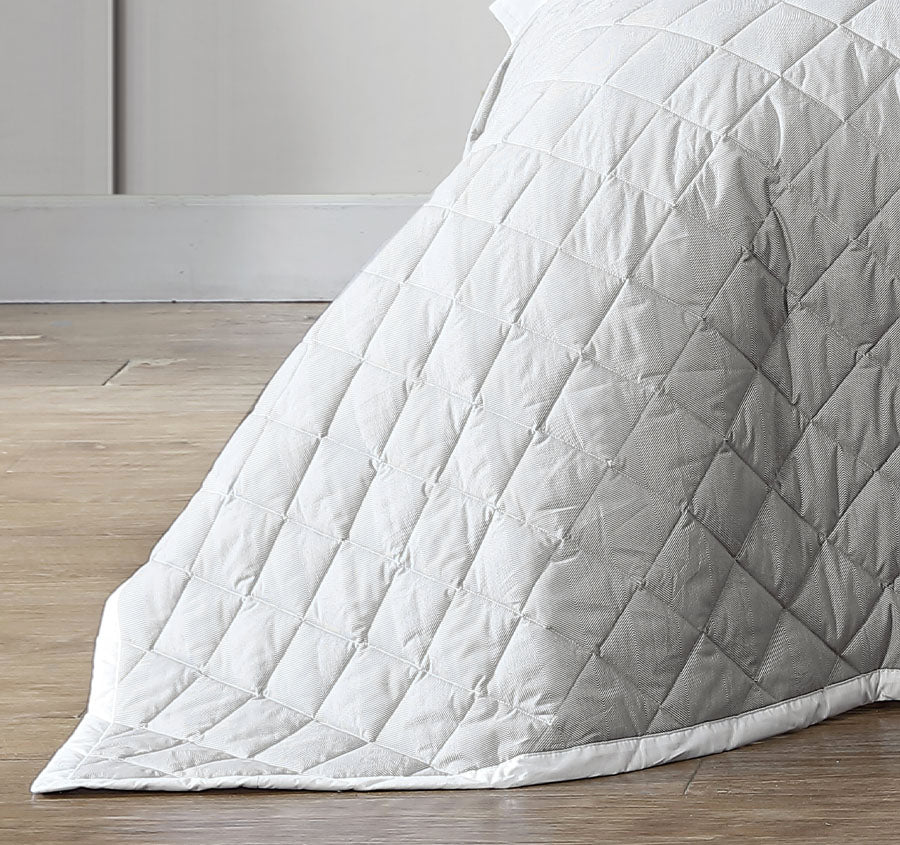 Essex Bedspread Range Pewter Manchester Warehouse