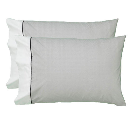 Essex Standard Pillowcase Pair Pewter
