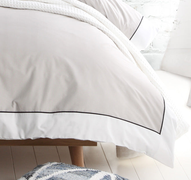 Essex Quilt Cover Set Range Stone