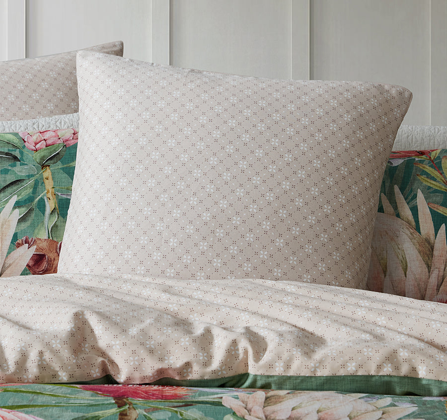Floral Gully European Pillowcase Sage