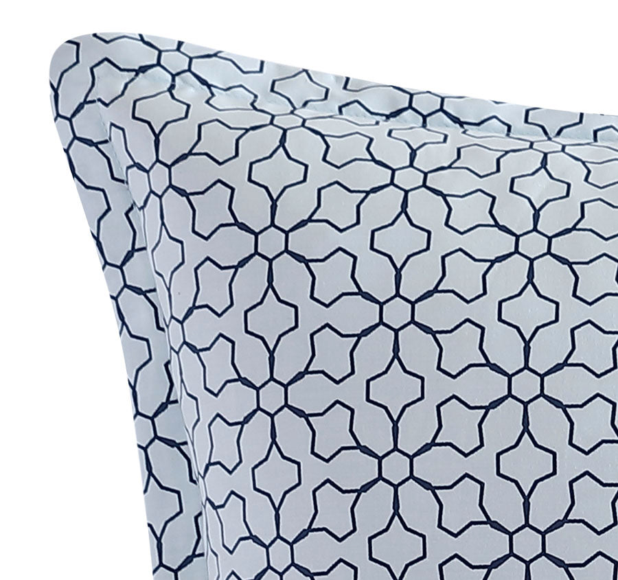 Golden Glow European Pillowcase Navy Manchester Warehouse