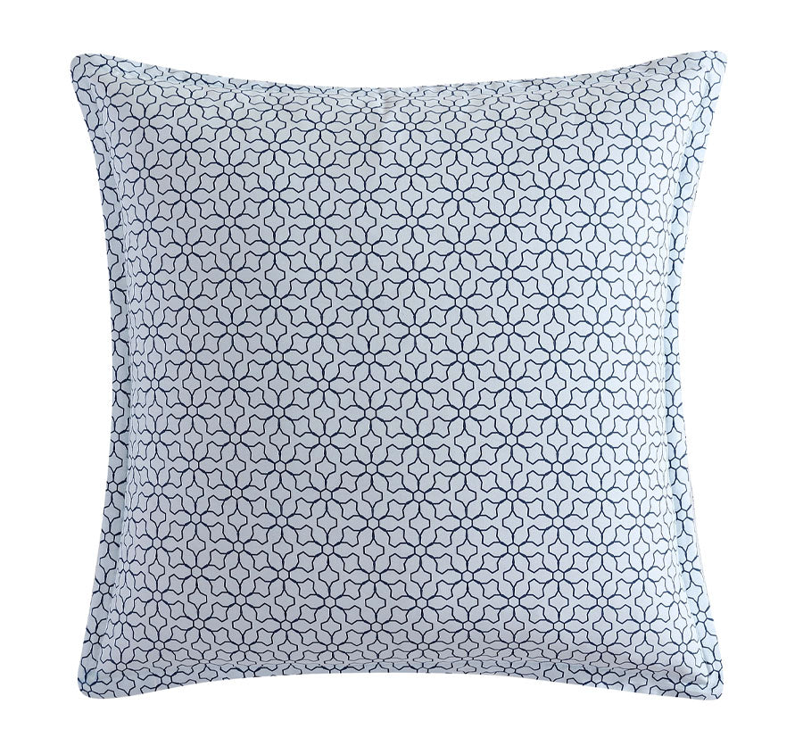 Golden Glow European Pillowcase Navy Manchester Warehouse