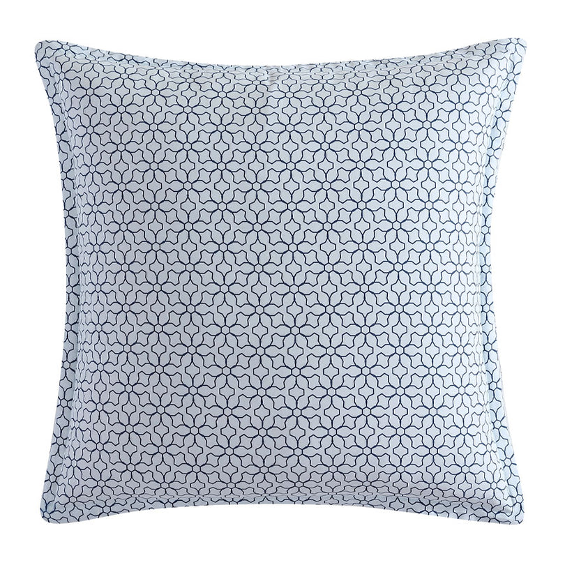Golden Glow European Pillowcase Navy Manchester Warehouse