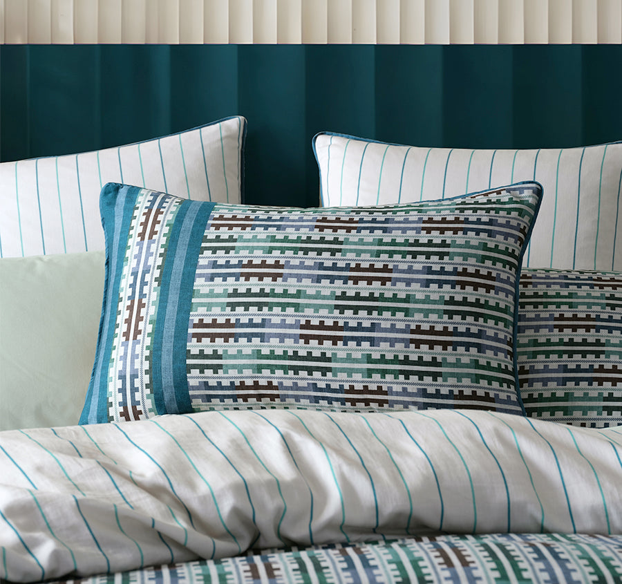 Griffin Quilt Cover Set Range Teal