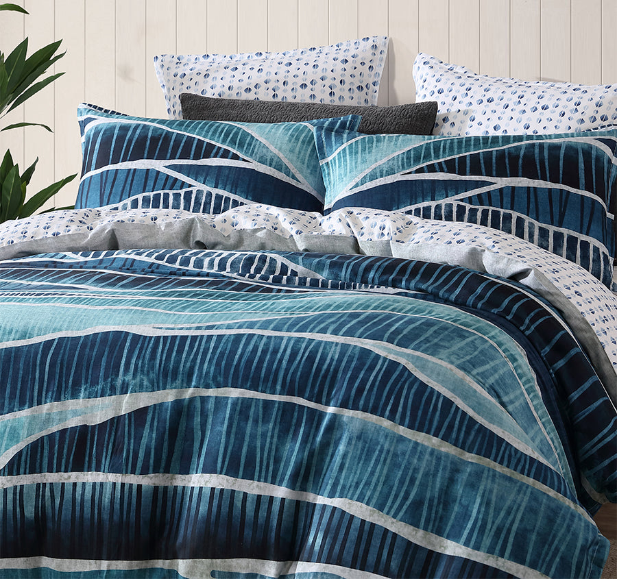 Harbor Quilt Cover Set Range Denim