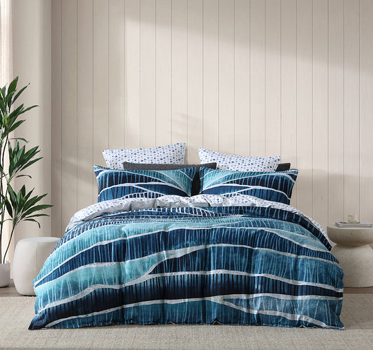 Harbor Quilt Cover Set Range Denim