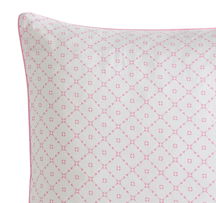 Hibiscus Hue European Pillowcase Pink