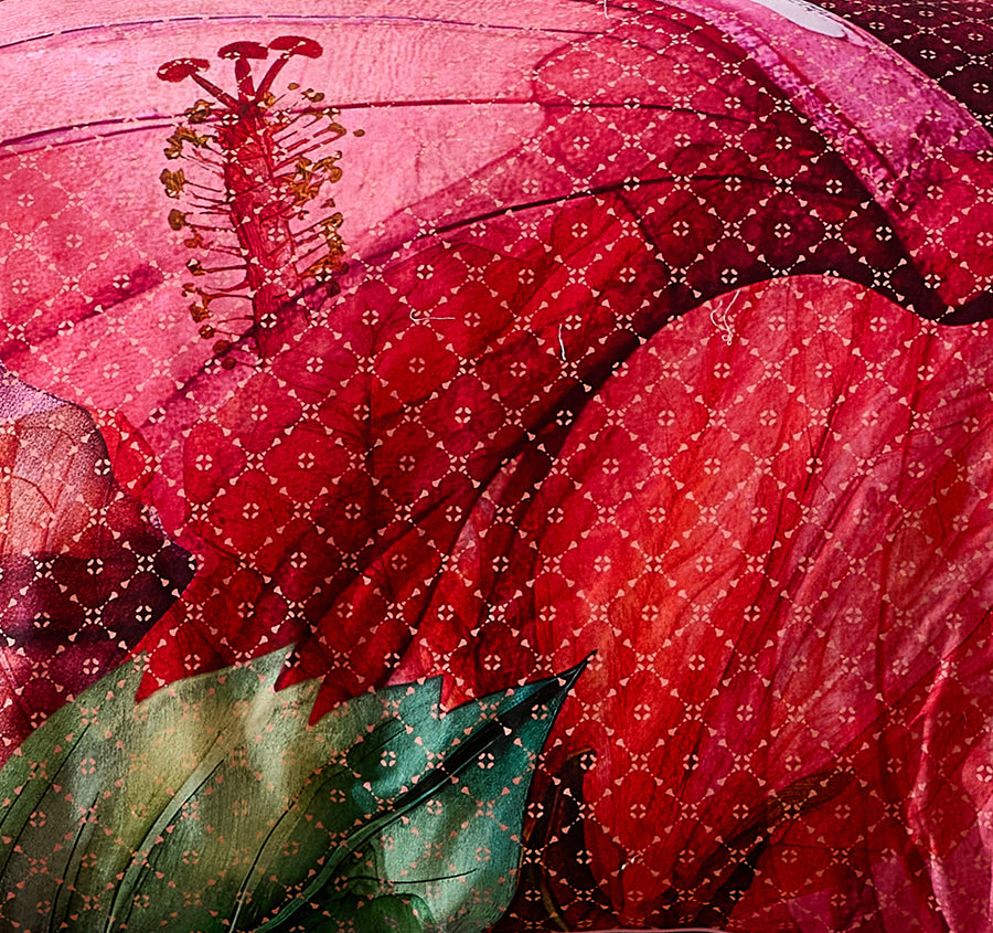 Hibiscus Hue Quilt Cover Set Range Pink