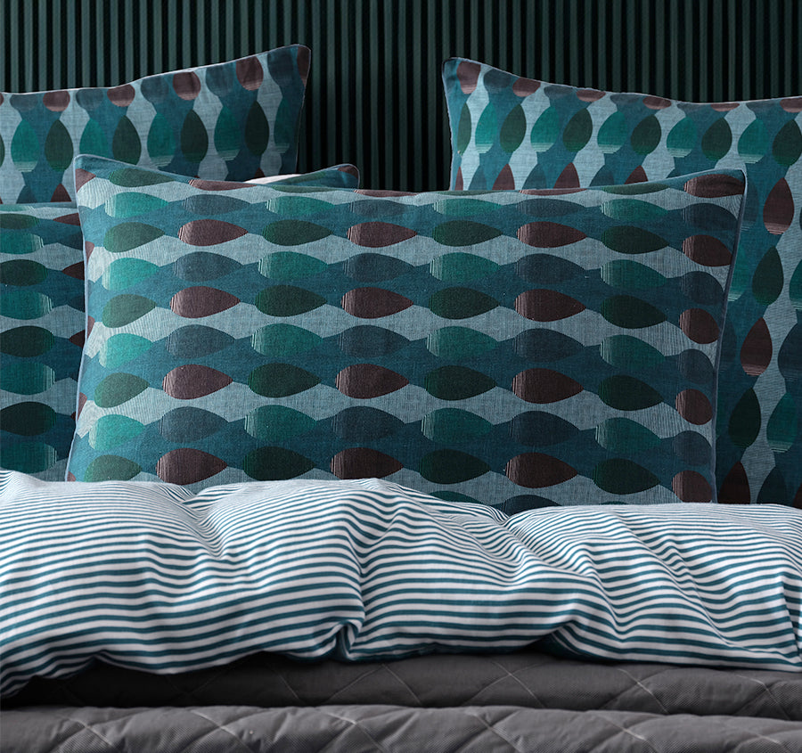Hudson Quilt Cover Set Range Teal