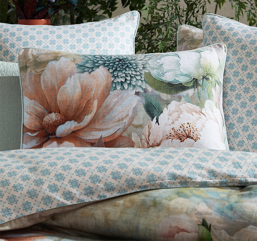Hydrangea Mist Quilt Cover Set Range Multi
