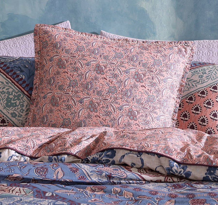 Jessa European Pillowcase Blush