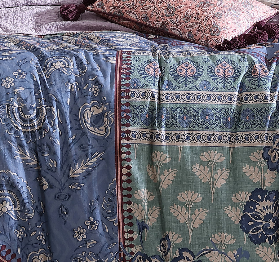 Jessa Quilt Cover Set Range Blush