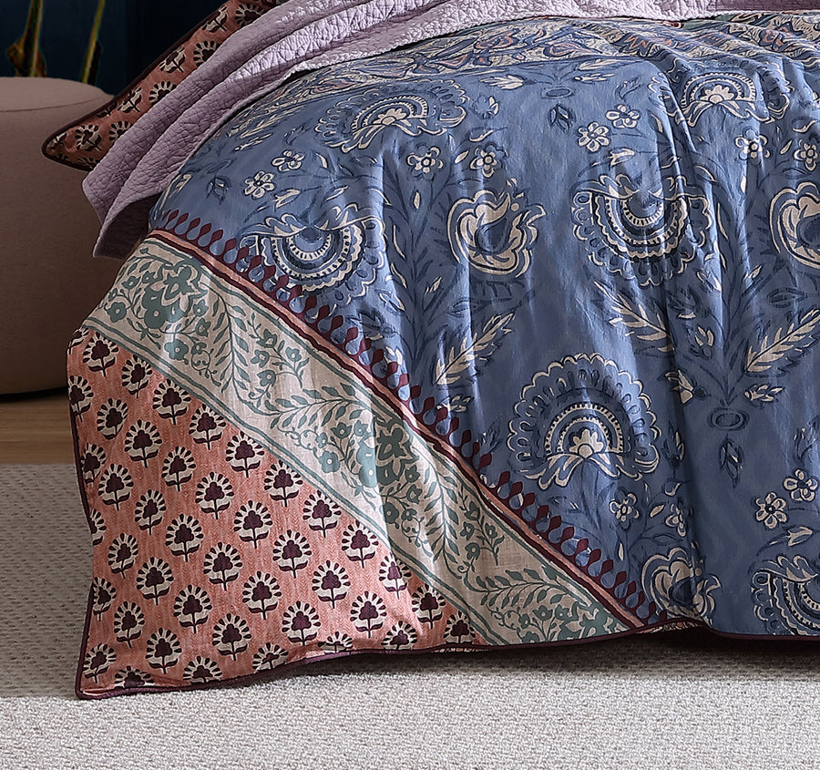 Jessa Quilt Cover Set Range Blush