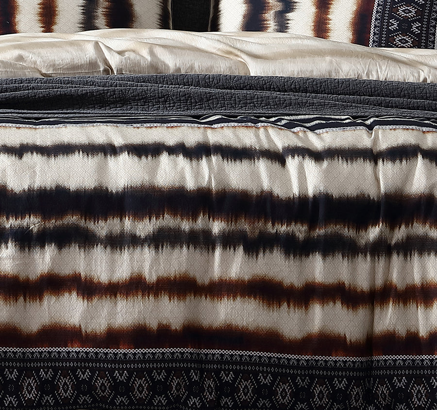 Kabelo Quilt Cover Set Range Black