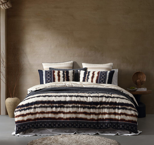 Kabelo Quilt Cover Set Range Black