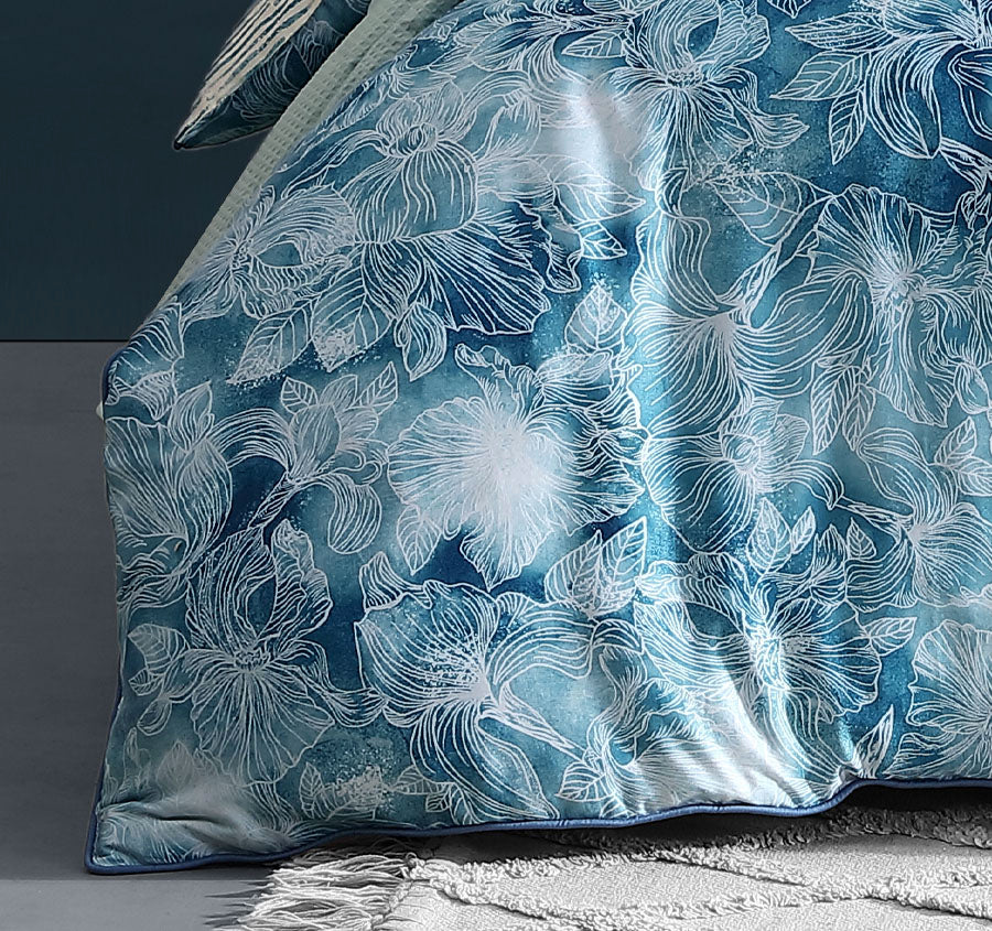 Kiama Quilt Cover Set Range Blue