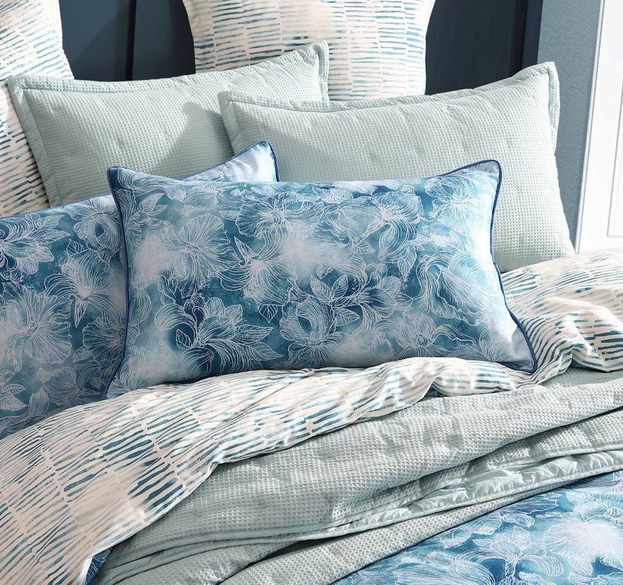 Kiama Quilt Cover Set Range Blue