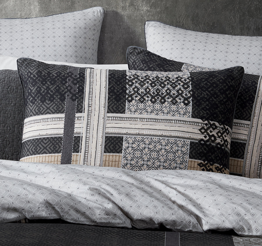 Kori Quilt Cover Set Range Charcoal