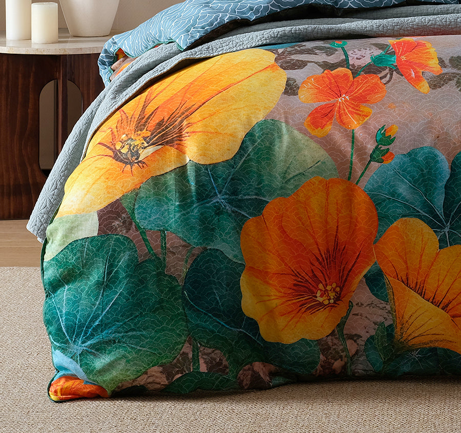 Laurel Quilt Cover Set Range Sage