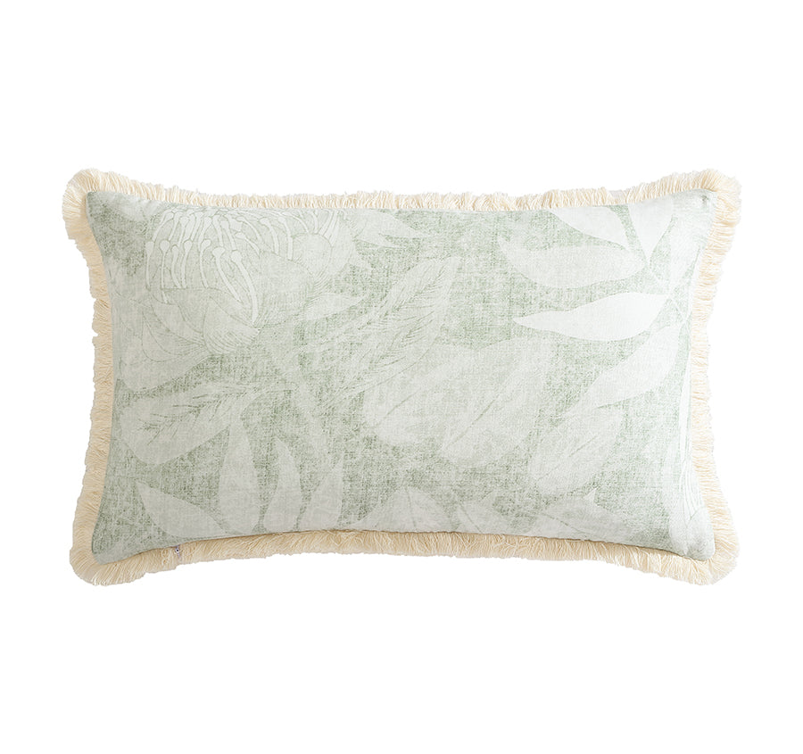 Leeton 30x50cm Filled Cushion Eucalyptus