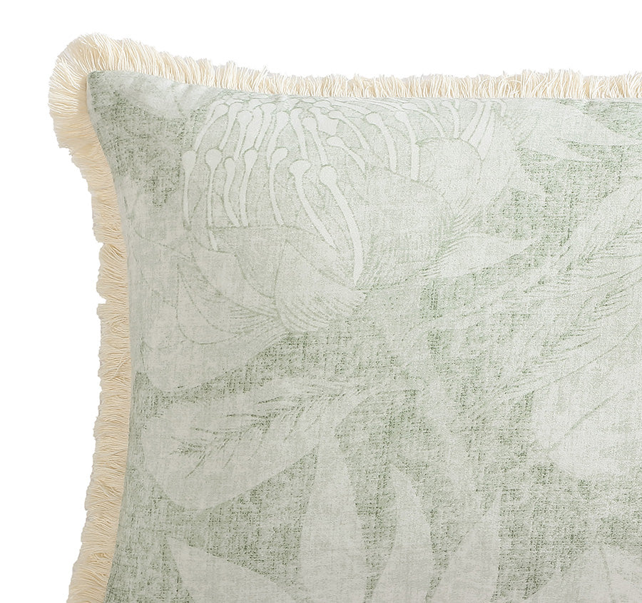 Leeton 30x50cm Filled Cushion Eucalyptus