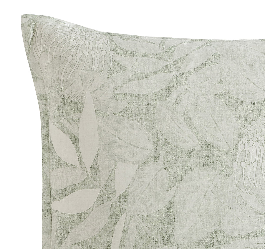 Leeton European Pillowcase Eucalyptus