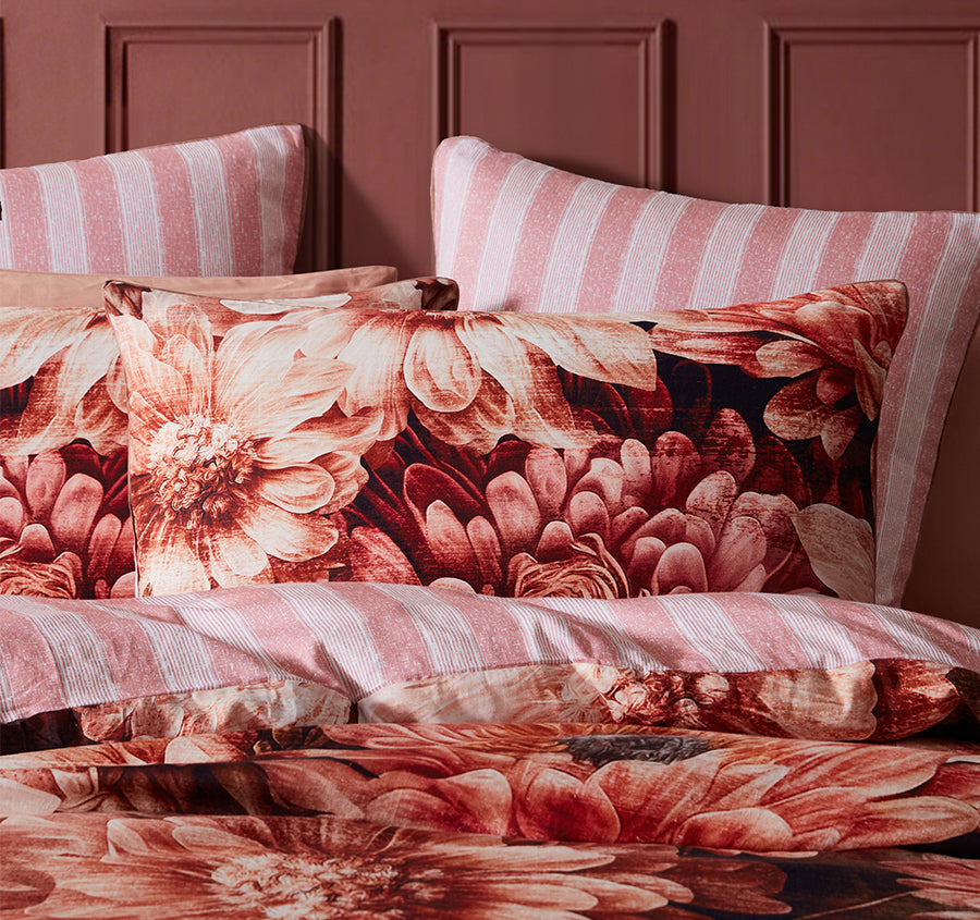 Lindie Quilt Cover Set Range Charcoal