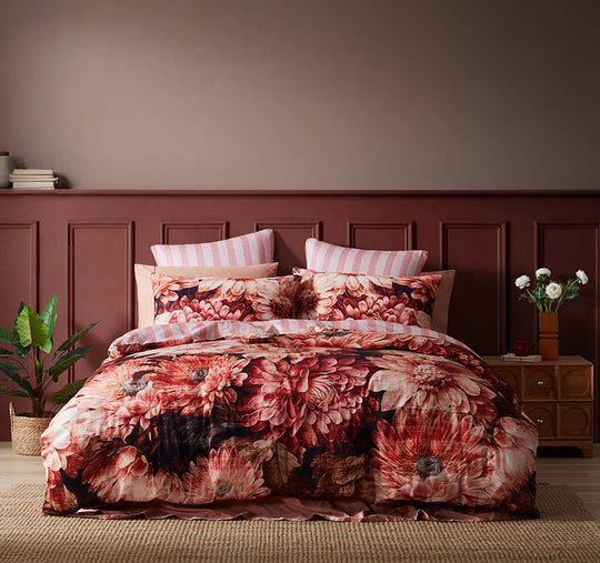 Lindie Quilt Cover Set Range Charcoal